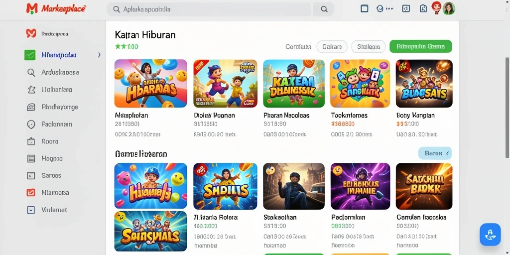 Leaderboard yang menampilkan pemain teratas dalam kompetisi.