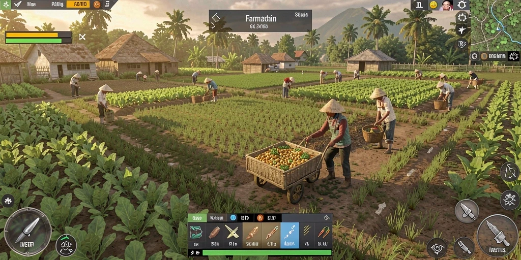 Efek visual menawan saat berinteraksi di dunia game.