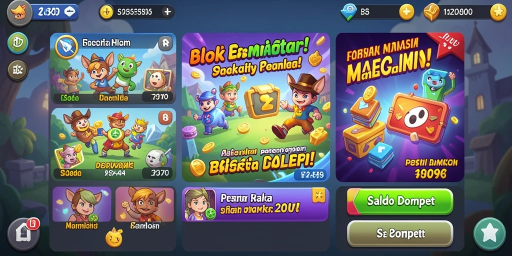 Fitur tantangan menarik dengan level yang berbeda.