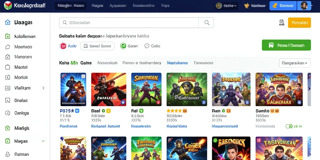 Tersedia berbagai pilihan permainan menarik.