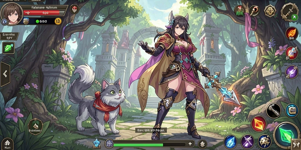 Level game yang penuh warna dan tantangan.