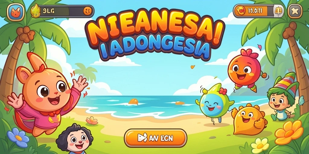 Gambaran level yang penuh warna dan tantangan.